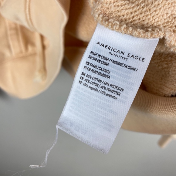 American Eagle Oversized Lace Up Hoodie Sweatshirt - Size Small - Picture 5 of 5